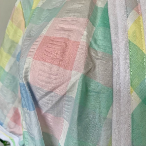 v i n t a g e :: Retro Stripe Pastel Seersucker Robe - Picture 9 of 11